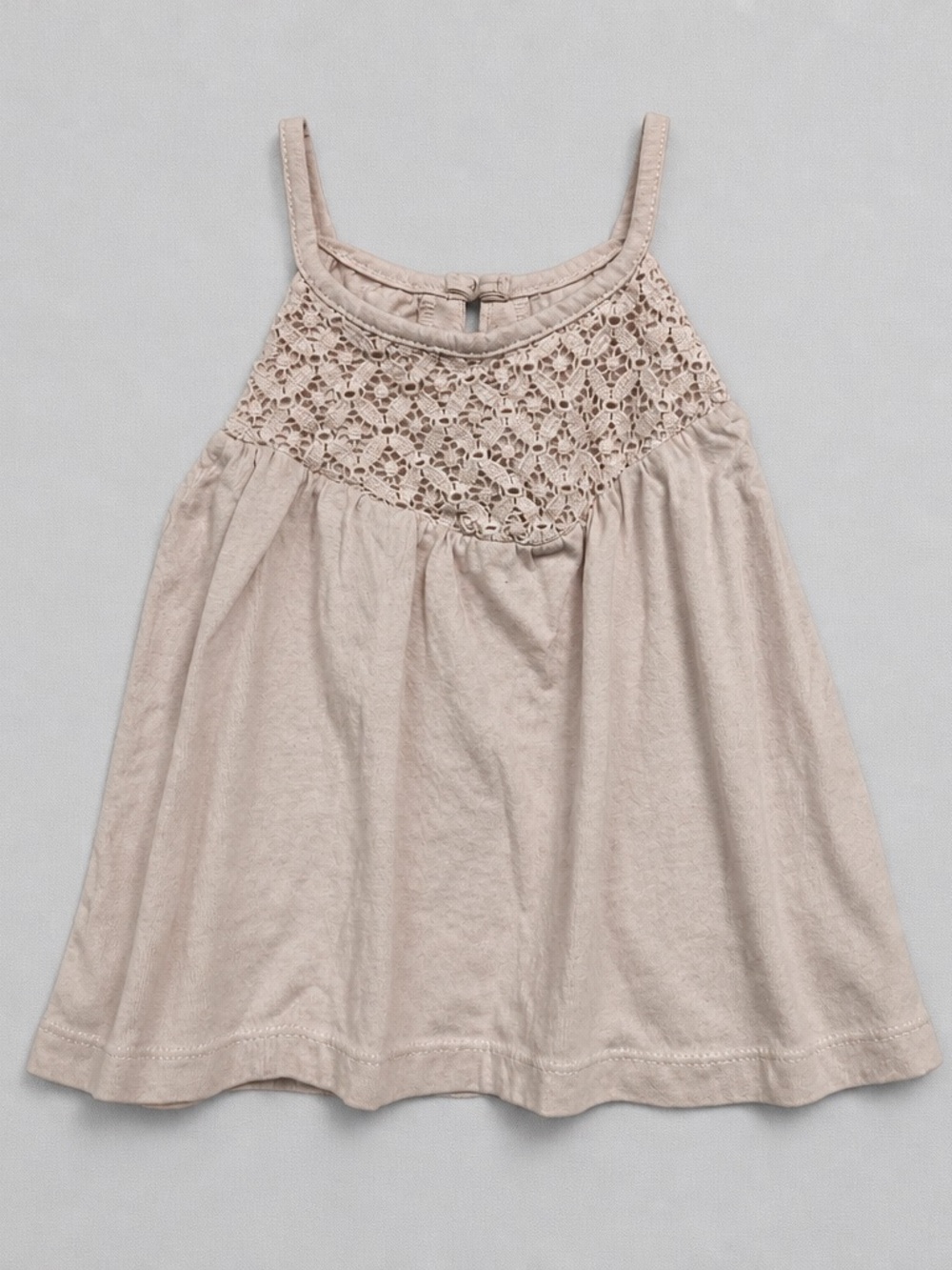 Carter's Light Pink Crochet Yoke Camisole Tank size 5